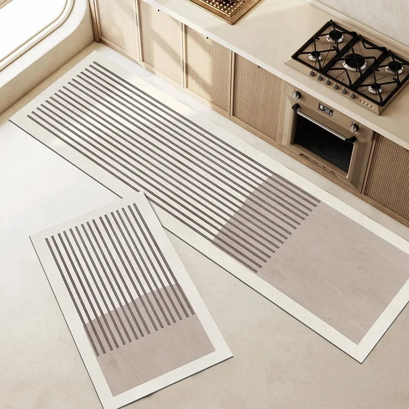 Modern Diatomite Kitchen & Bathroom Mat Set – Super Absorbent, Anti-Slip, Washable (Multiple Sizes)