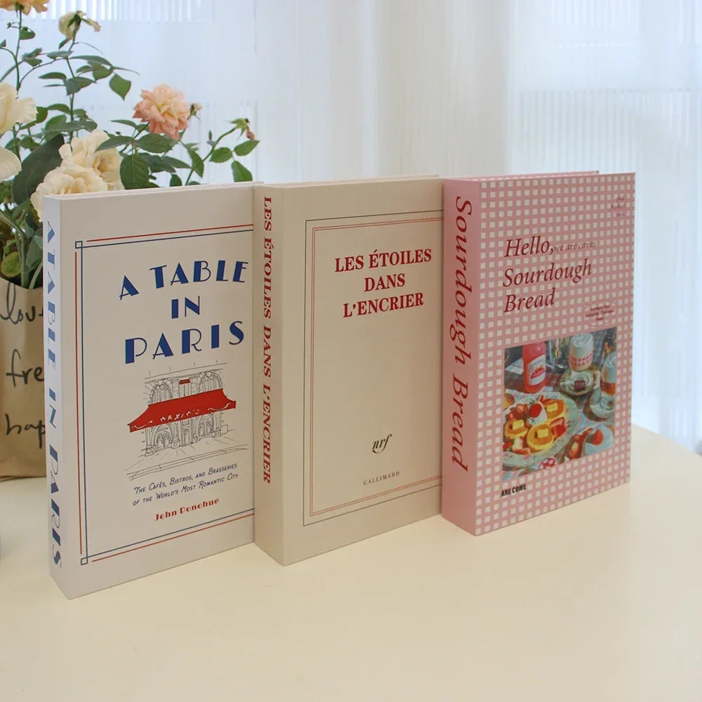 3Pcs Fashion Decorative Books – Modern Coffee Table Accent
