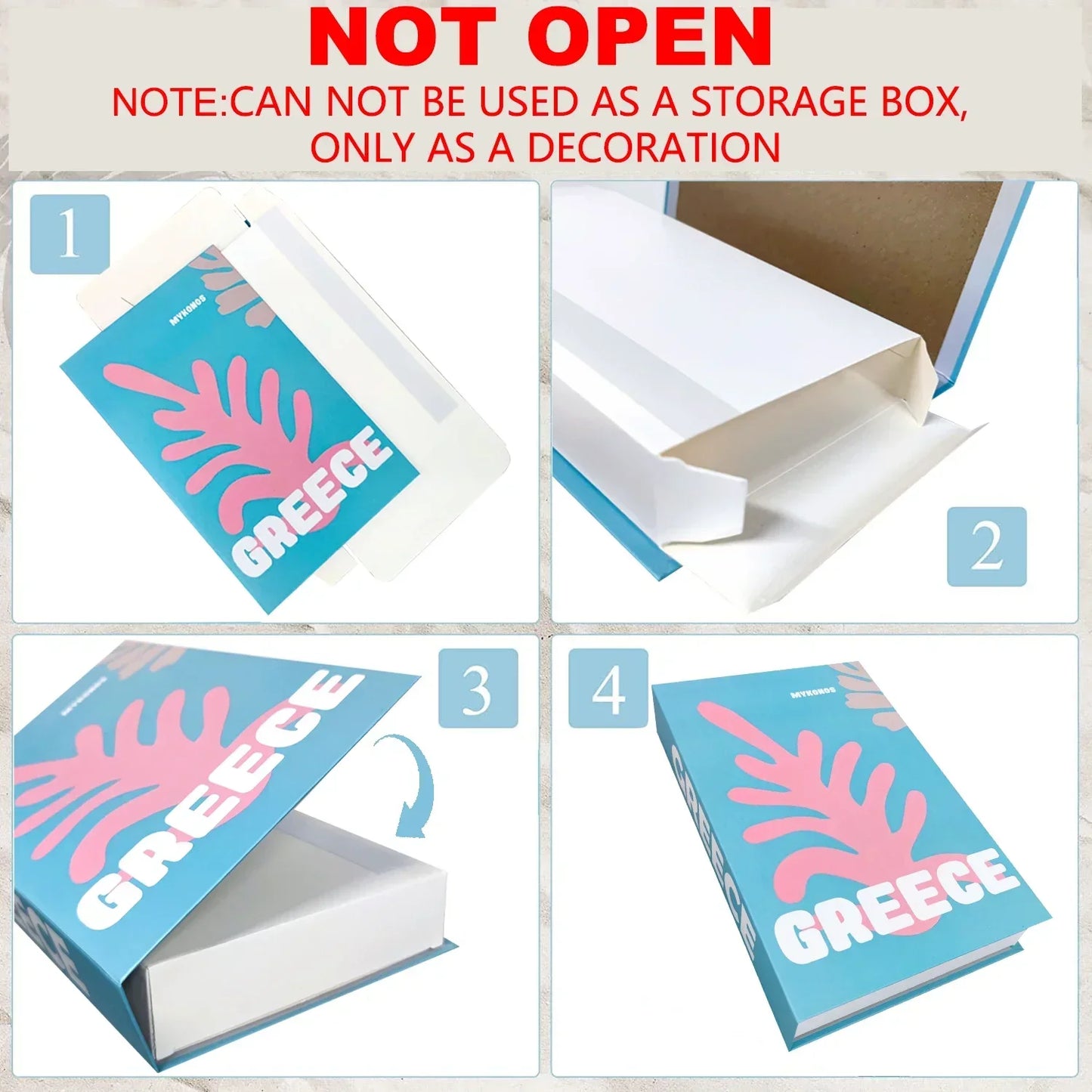 3Pcs Fashion Decorative Books – Modern Coffee Table Accent