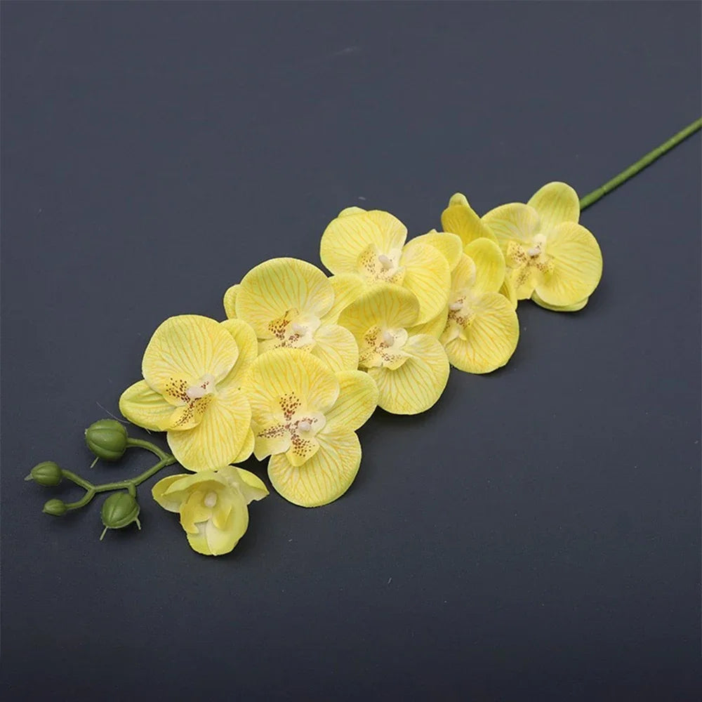 69cm Artificial Orchid Stem – Real Touch Faux Phalaenopsis for Elegant Floral Decor