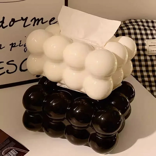 Cloud Bubble Tissue Box – Modern Decorative Napkin Holder for Home