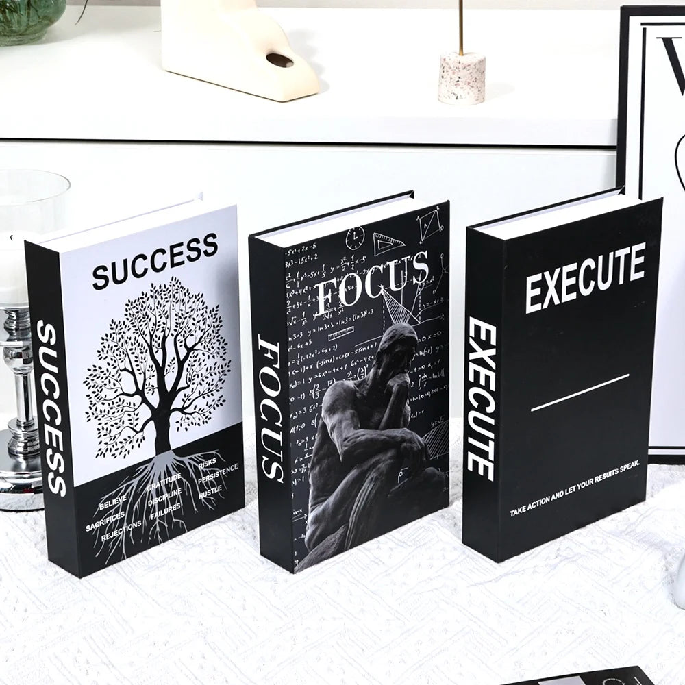 3Pcs Fashion Decorative Books – Modern Coffee Table Accent